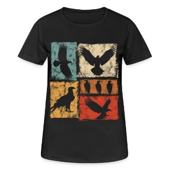 Eagle Perspectives Vintage Graphic - Women's Breathable T-Shirt - black - Front - AI Model Female 172 light (172cm)