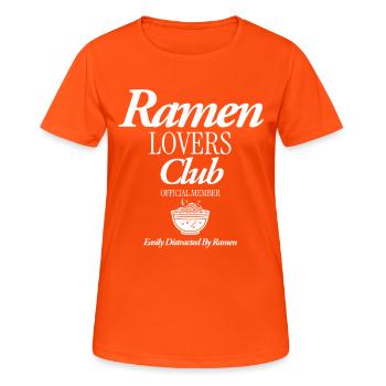 ramen - Women's Breathable T-Shirt - neon orange - Front - AI Model Female 172 dark (172cm)
