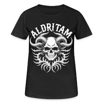 Tentacules de crâne occulte - T-shirt respirant Femme - noir - Devant - AI Model Female 172 light (172cm)