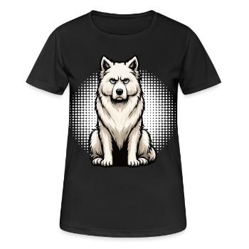 White Shepherd Shepherd Shepherd Dogs - Women's Breathable T-Shirt - black - Front - AI Model Female 172 light (172cm)