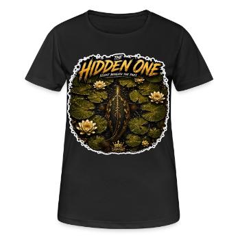 The Hidden One Carp Fishing Design - Women's Breathable T-Shirt - black - Front - AI Model Female 172 light (172cm)