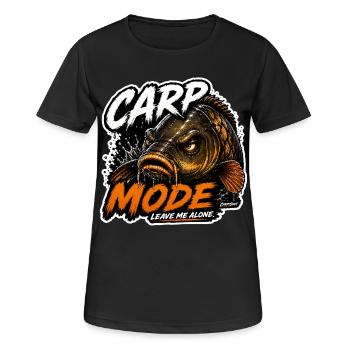 Carp Mode Carp Fishing - Women's Breathable T-Shirt - black - Front - AI Model Female 172 light (172cm)