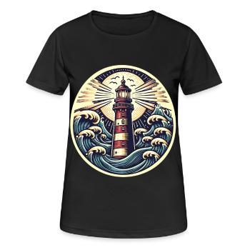 phare - T-shirt respirant Femme - noir - Devant - AI Model Female 172 light (172cm)