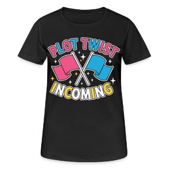 Gender Reveal Plot Twist Incoming Team Pink Team - Women's Breathable T-Shirt - black - Front - AI Model Female 172 light (172cm)