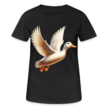 Canard ékiné de Pékin - T-shirt respirant Femme - noir - Devant - AI Model Female 172 light (172cm)