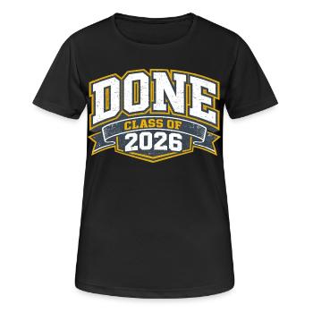 Diplôme 2026 Université École Cadeau Humour - T-shirt respirant Femme - noir - Devant - AI Model Female 172 light (172cm)
