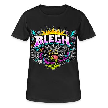 Blegh Comic Edition - Frauen T-Shirt atmungsaktiv - Schwarz - Vorne - AI Model Female 172 light (172cm)