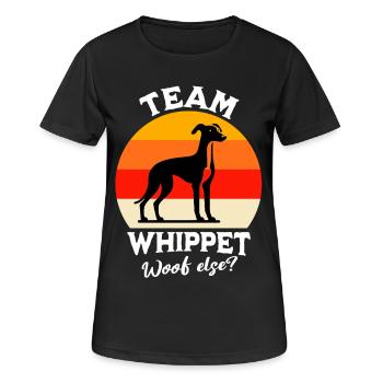 Équipe Greyhound - T-shirt respirant Femme - noir - Devant - AI Model Female 172 light (172cm)