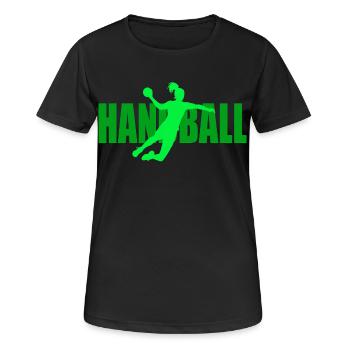 Handball - Women's Breathable T-Shirt - black - Front - AI Model Female 172 light (172cm)