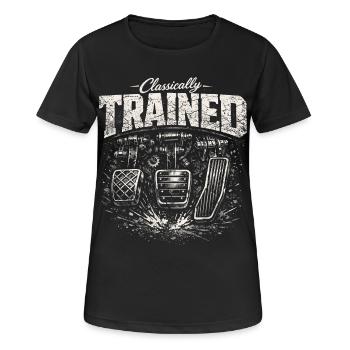 Autohandbuch Humor Fahrer Autogeschenk - Frauen T-Shirt atmungsaktiv - Schwarz - Vorne - AI Model Female 172 light (172cm)