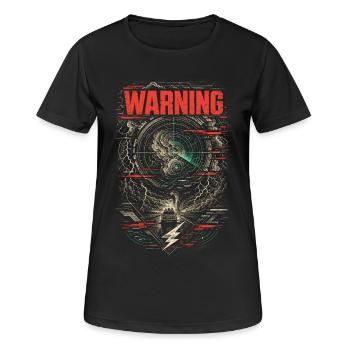 Storm Chaser Meteorologist - Women's Breathable T-Shirt - black - Front - AI Model Female 172 light (172cm)