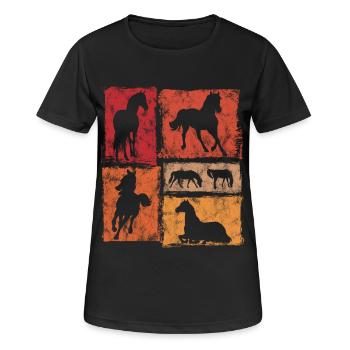 Horse Perspectives for Riders and Vaulters - Women's Breathable T-Shirt - black - Front - AI Model Female 172 light (172cm)