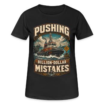 Schleppschiffe Schlepper - Frauen T-Shirt atmungsaktiv - Schwarz - Vorne - AI Model Female 172 light (172cm)