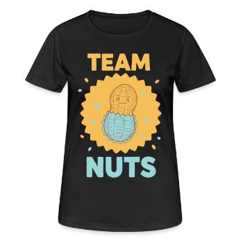 Geschlechterenthüllung Babyparty Team Junge Team Blaues Team - Frauen T-Shirt atmungsaktiv - Schwarz - Vorne - AI Model Female 172 light (172cm)