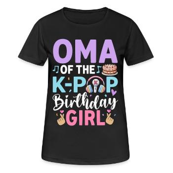 Oma of The K-Pop Birthday Girl - Women's Breathable T-Shirt - black - Front - AI Model Female 172 light (172cm)