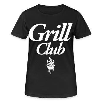 Grill Club - Frauen T-Shirt atmungsaktiv - Schwarz - Vorne - AI Model Female 172 light (172cm)