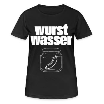 Eau de saucisse - T-shirt respirant Femme - noir - Devant - AI Model Female 172 light (172cm)