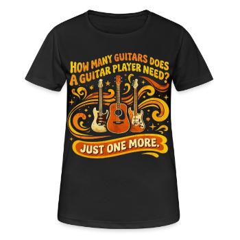 Gitarrenhumor Musiker Musik Retro-Geschenk - Frauen T-Shirt atmungsaktiv - Schwarz - Vorne - AI Model Female 172 light (172cm)