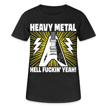 Heavy Metal Hell Yeah! - T-shirt respirant Femme - noir - Devant - AI Model Female 172 light (172cm)