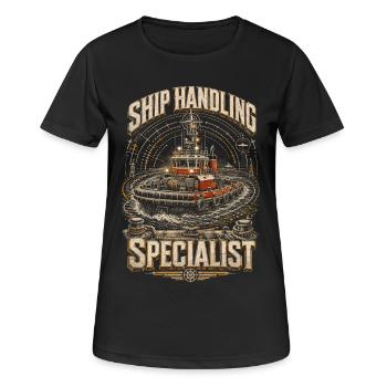 Tugboats Tug Ship Handling Specialist - Women's Breathable T-Shirt - black - Front - AI Model Female 172 light (172cm)