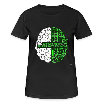 Error 404 Sleep Not Found - Women's Breathable T-Shirt - black - Front - AI Model Female 172 light (172cm)