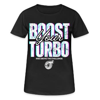 Turbo Booster Black - Women's Breathable T-Shirt - black - Front - AI Model Female 172 light (172cm)