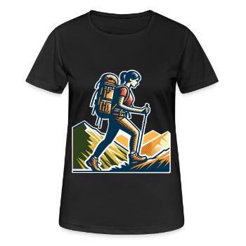 Grimpeur - T-shirt respirant Femme - noir - Devant - AI Model Female 172 light (172cm)