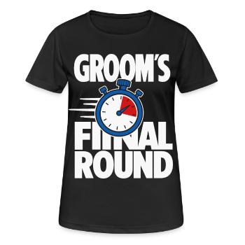 Le chronomètre final du tour du marié - T-shirt respirant Femme - noir - Devant - AI Model Female 172 light (172cm)