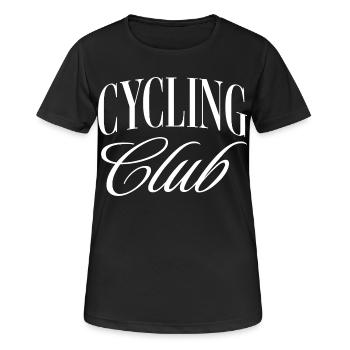 Cycling Club - Frauen T-Shirt atmungsaktiv - Schwarz - Vorne - AI Model Female 172 light (172cm)