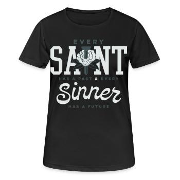 Saints & Sinners: Past Future - Women's Breathable T-Shirt - black - Front - AI Model Female 172 light (172cm)