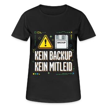 No Backup No Pity Shirt IT Admin Software - Women's Breathable T-Shirt - black - Front - AI Model Female 172 light (172cm)