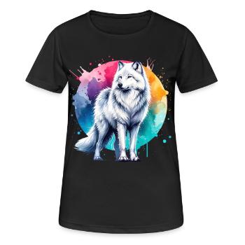 Arctic Wolf Gift - Women's Breathable T-Shirt - black - Front - AI Model Female 172 light (172cm)