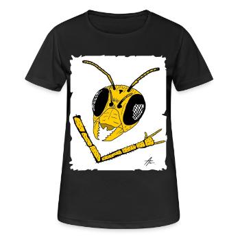 Graphique de streetwear Wasp - T-shirt respirant Femme - noir - Devant - AI Model Female 172 light (172cm)