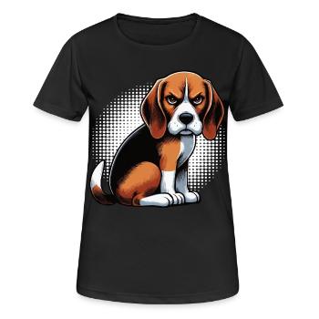 Beagle Propriétaire de Beagle Propriétaire de Beagle chien beagle - T-shirt respirant Femme - noir - Devant - AI Model Female 172 light (172cm)