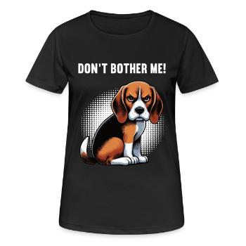 Ne me dérange pas Propriétaire de Beagle Beagle Holder de Beagle - T-shirt respirant Femme - noir - Devant - AI Model Female 172 light (172cm)