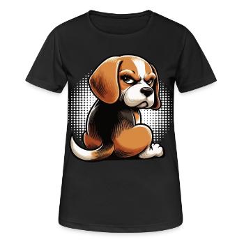 Beagle Propriétaire de Beagle Propriétaire de Beagle chien beagle - T-shirt respirant Femme - noir - Devant - AI Model Female 172 light (172cm)