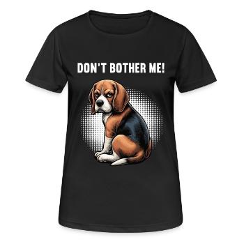 Ne me dérange pas Propriétaire de Beagle Beagle Holder de Beagle - T-shirt respirant Femme - noir - Devant - AI Model Female 172 light (172cm)