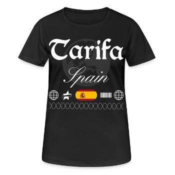 Tarifa Espagne Streetwear Souvenir de voyage - T-shirt respirant Femme - noir - Devant - AI Model Female 172 light (172cm)