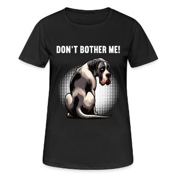 Ne me dérange pas Grand Dogue Grand Dogue Grand Dogue - T-shirt respirant Femme - noir - Devant - AI Model Female 172 light (172cm)