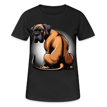Deutsche Dogge Doggen Doggenbesitzer Doggenfan - Frauen T-Shirt atmungsaktiv - Schwarz - Vorne - AI Model Female 172 light (172cm)