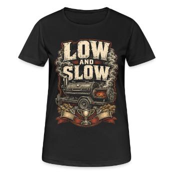 BBQ Competition Low And Slow - Women's Breathable T-Shirt - black - Front - AI Model Female 172 light (172cm)