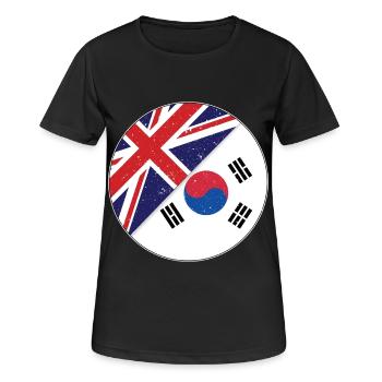 Corée - T-shirt respirant Femme - noir - Devant - AI Model Female 172 light (172cm)