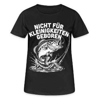 Raubfisch Angeln - Frauen T-Shirt atmungsaktiv - Schwarz - Vorne - AI Model Female 172 light (172cm)