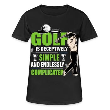 golfe - T-shirt respirant Femme - noir - Devant - AI Model Female 172 light (172cm)