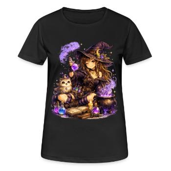 Magical Girl – Potion magique pleine de fantaisie - T-shirt respirant Femme - noir - Devant - AI Model Female 172 light (172cm)