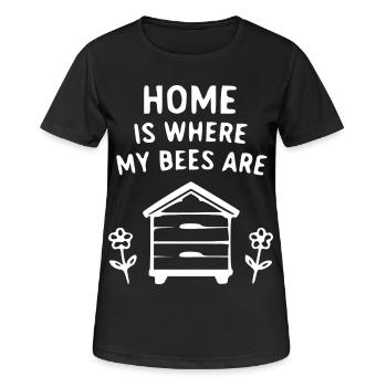Illustration de la maison des abeilles - T-shirt respirant Femme - noir - Devant - AI Model Female 172 light (172cm)
