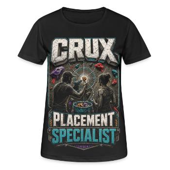 Traceur de tracé Construction de traceurs de routes - T-shirt respirant Femme - noir - Devant - AI Model Female 172 light (172cm)