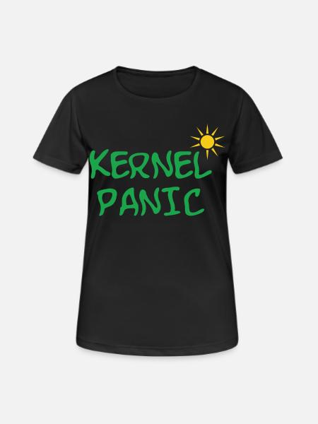 Kernel Panic - IT - Frauen T-Shirt atmungsaktiv - Schwarz