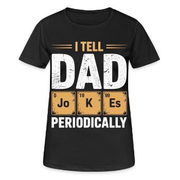 Ich sage es Papa immer wieder - Frauen T-Shirt atmungsaktiv - Schwarz - Vorne - AI Model Female 172 light (172cm)