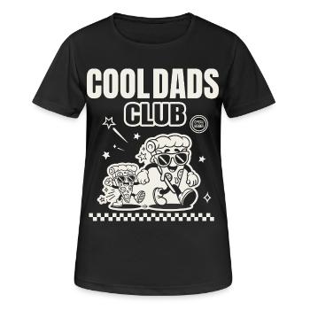 Cool Dad Pizza Club Drôle Papa T-shirt cadeau - T-shirt respirant Femme - noir - Devant - AI Model Female 172 light (172cm)